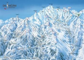 Courchevel ski map