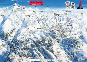 La Plagne Ski Map